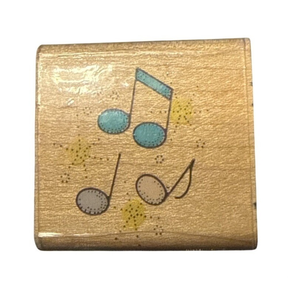 Hero Arts A 581 Note‎ Sparkle Wood Mounted Rubber Stamp Vintage